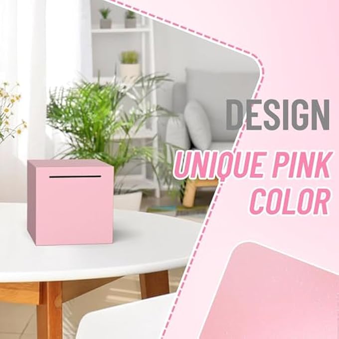 rayihni YELAJOY ADULTS PIGGY BANK MUST BREAK TO OPEN, UNBREAKABLE STAINLESS STEEL PIGGY BANK FOR ADULTS, METAL SAVINGS BOX FOR CASH SAVING (PINK, 4.72 INCH) - Image 3